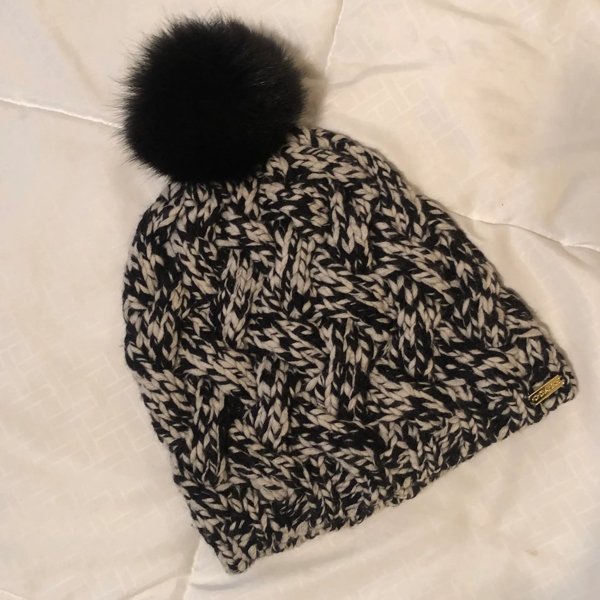 Black White Beanie - Image 2