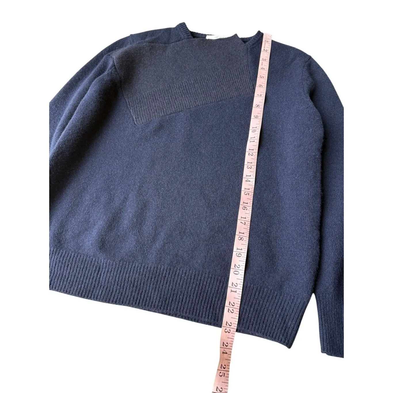 THE ROW Enid Wool And Cashmere Sweater In Navy Blue Size XS - Image 10