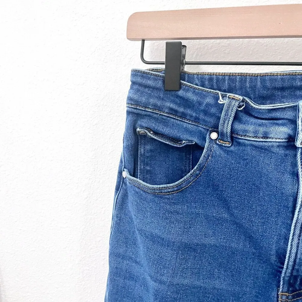 Universal Standard Etta High Rise Straight Leg Jeans 28 Inch Aged Indigo Size 10 - Image 7