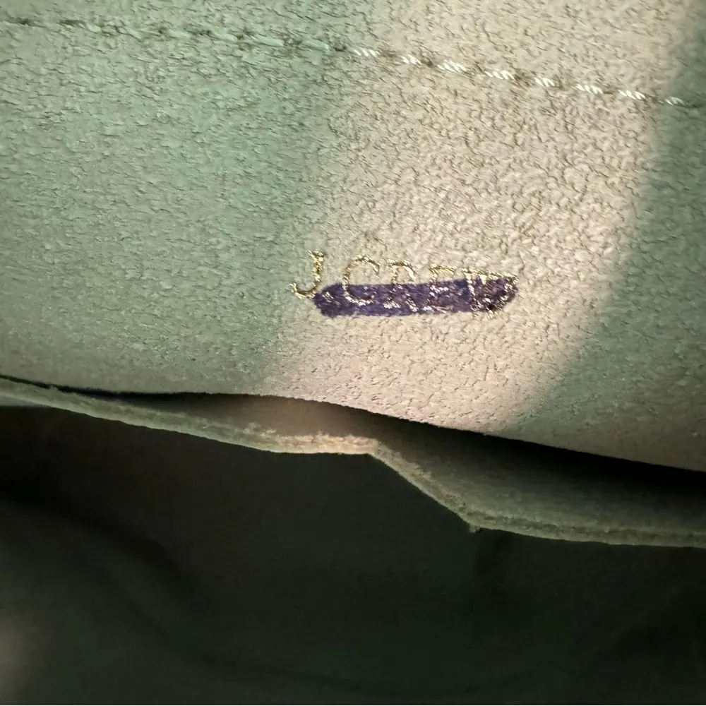 J Crew Mint Green Leather Downing Bucket Bag - Image 4