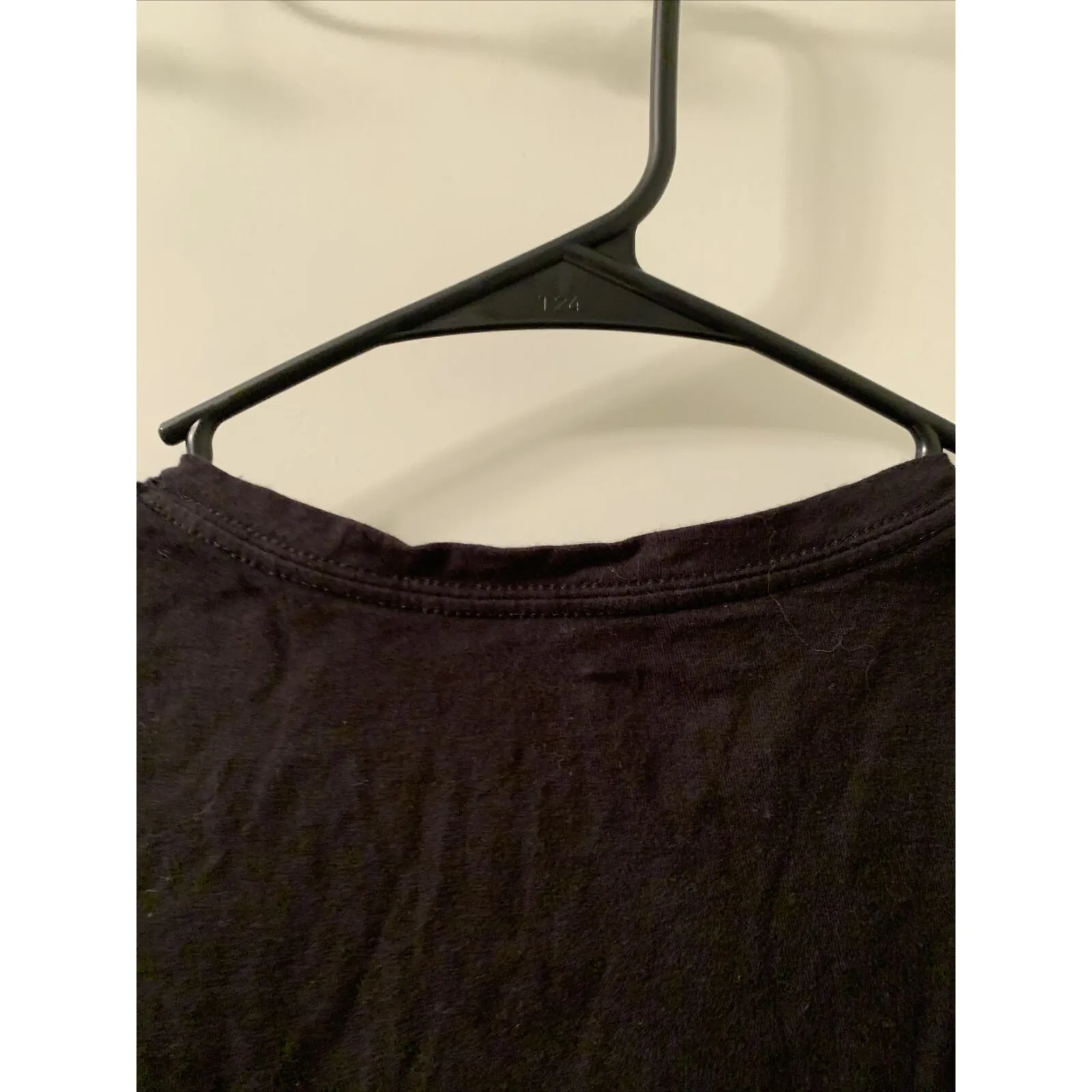 Just My Size Women’s Short Sleeve T-Shirt Size 16W V-Neck Black - Image 8