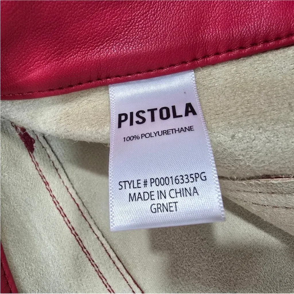 PISTOLA Cassie Super High Rise Straight in Garnet size 25 - Image 13
