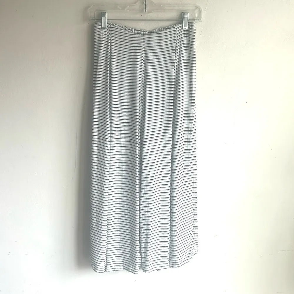 Faithful The Brand Soleil Striped High Waist Wide Leg  White Black Pants Size XS - Image 4