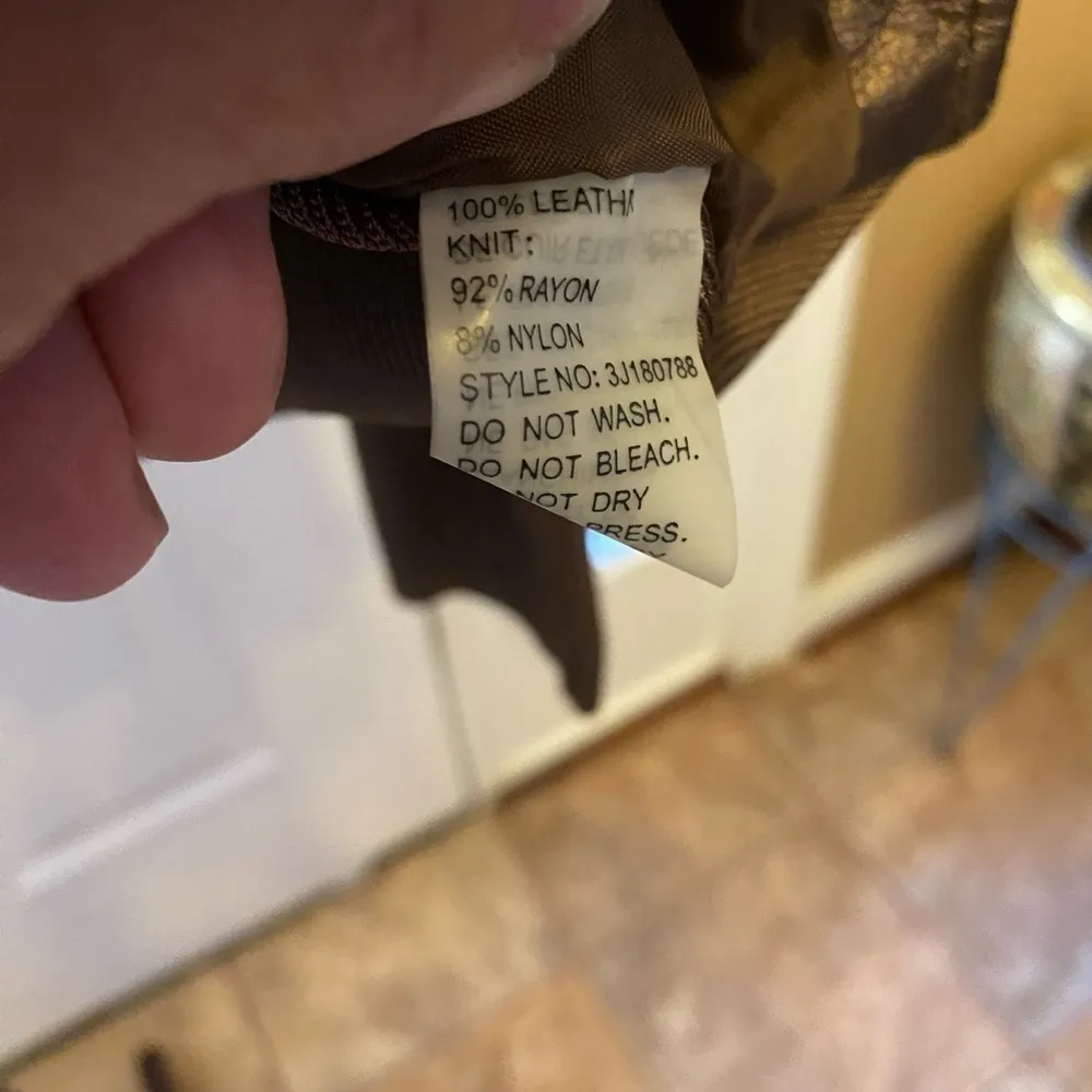 PETER NYGARD COPPER LEATHER/SWEATER JACKET.  MEASUREMENTS PROVIDED - Image 7