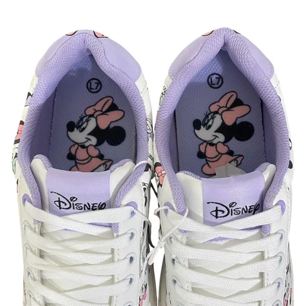 Disney ALDIs 2025 Collab White Purple Ladies size 8 Sneakers NIB - Image 5