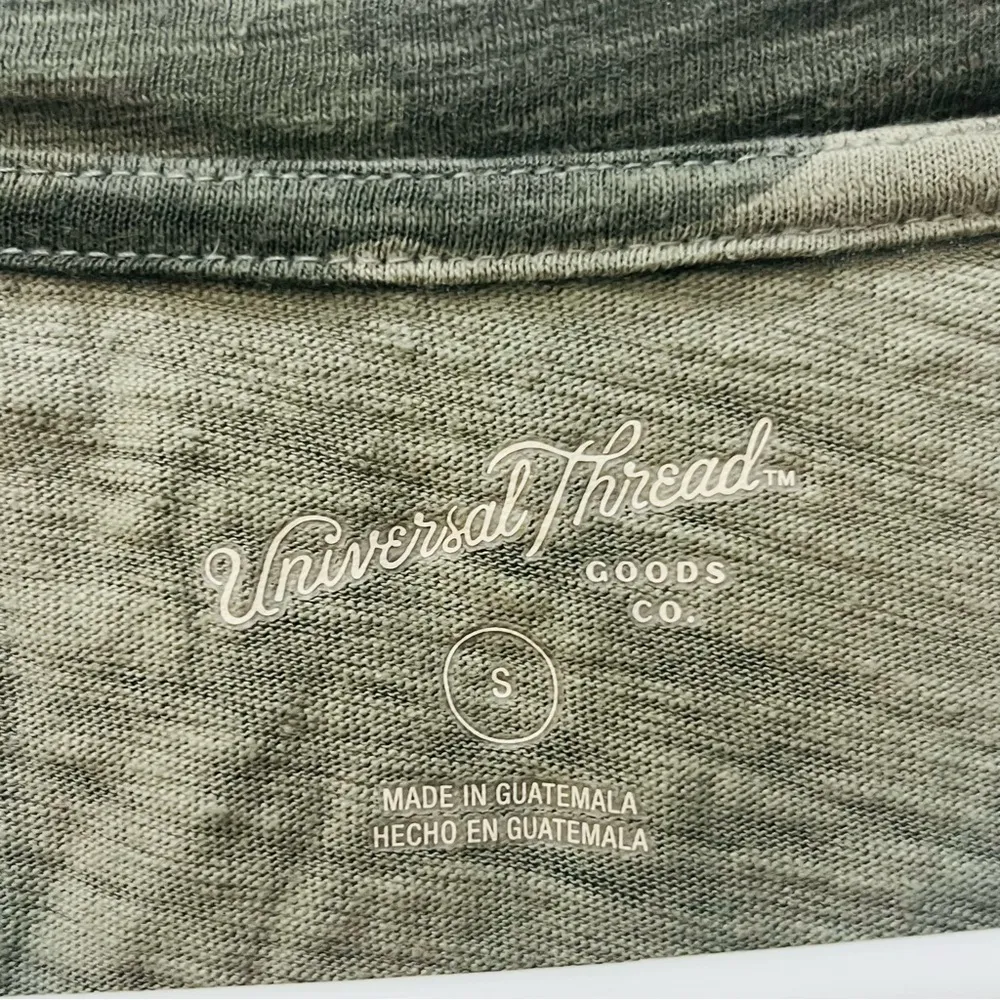 Universal Thread Women's Sleeveless Cotton Knit T Shirt Midi Dress Camo small - Image 2