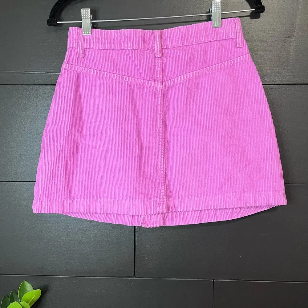 FREE PEOPLE 100% Cotton Corduroy Pink Button Down Skirt. Women’s Size 2 XS. EUC - Image 3