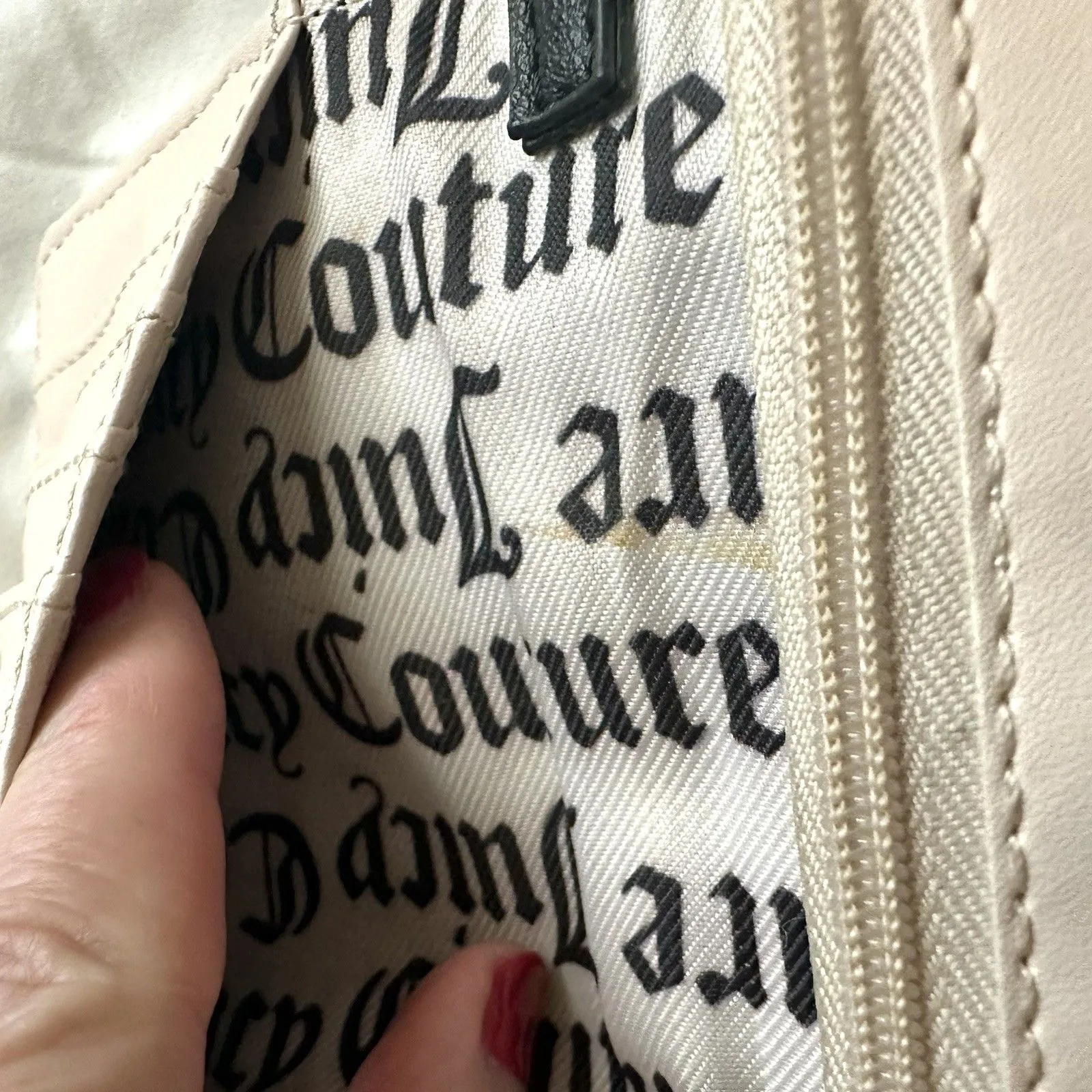 Juicy Couture  Wallet Dark Floral Roses Snap Closure - Image 5