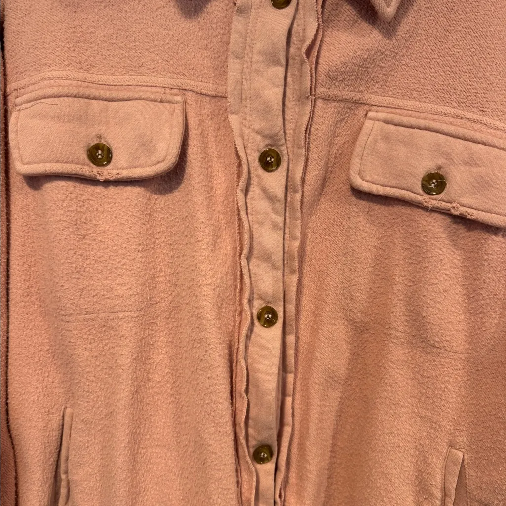 Altar'd State Blush Pink Fleece Heavyweight Jacket - Image 2