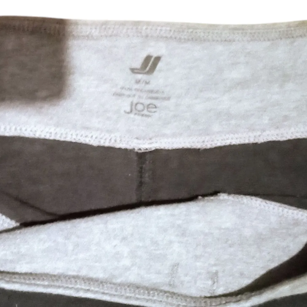 Joe (Fresh) Black & Gray Athletic-Wear Mid-Calf Pants - Image 3