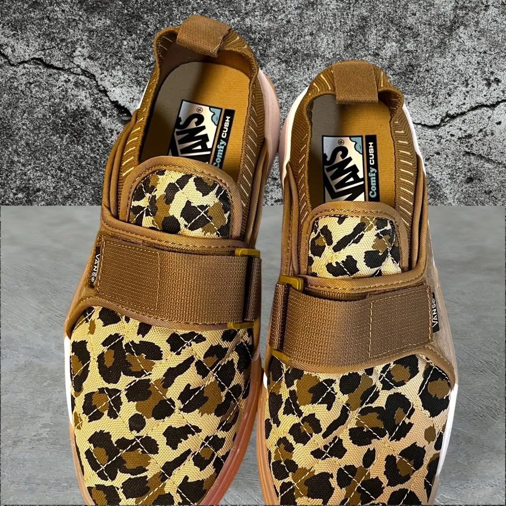 •NEW• VANS COMFYCUSH ULTRARANGE CHEETAH SLIPS W/ STRAP 10W/8.5M - Image 7