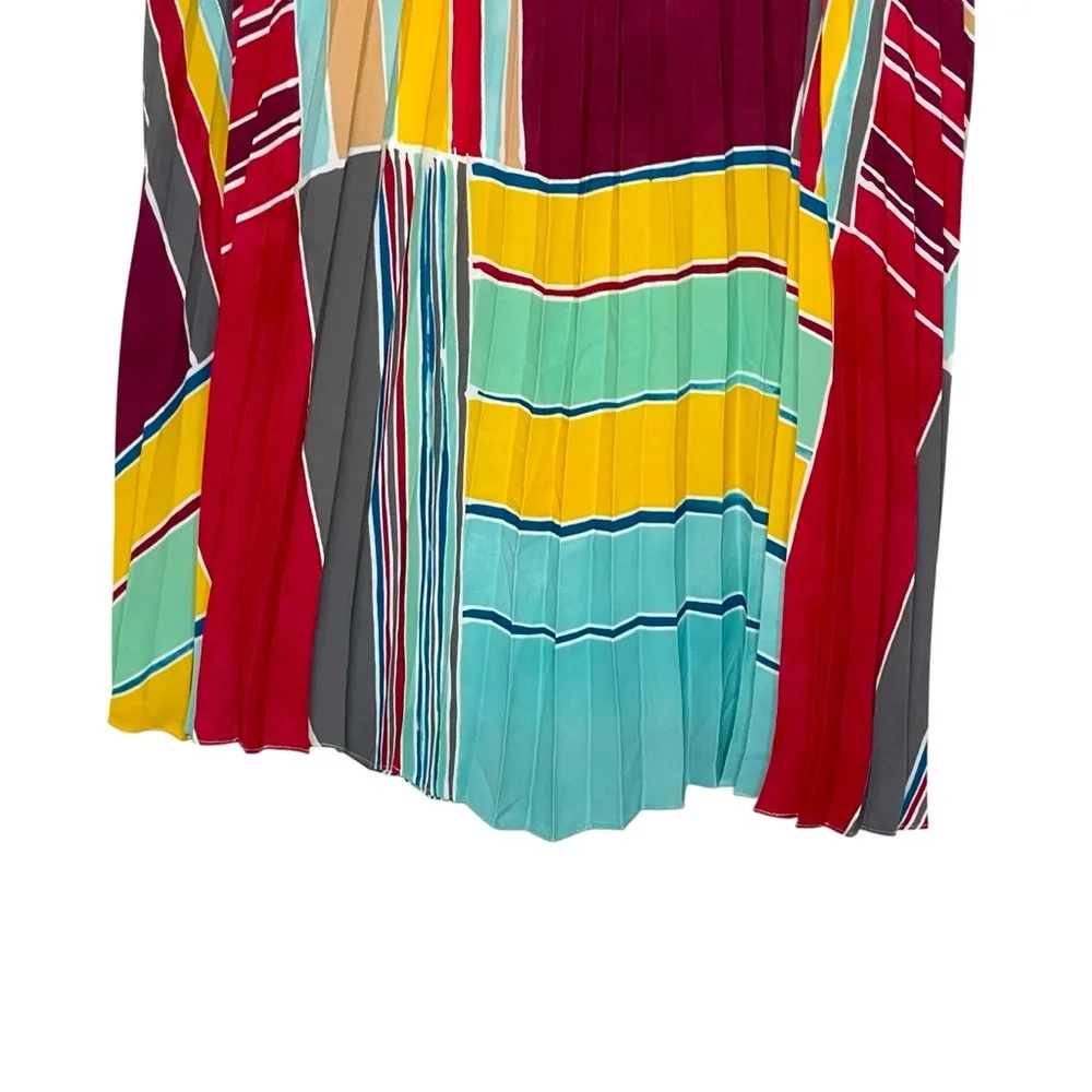 Ann Taylor LOFT Cabana Pleated Maxi Skirt | Beautiful Fun Flirty size 6 - Image 9