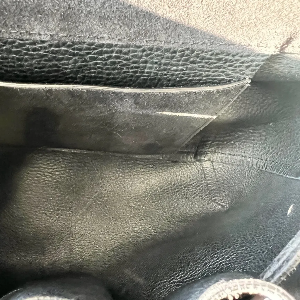 Mansur Gavriel Black Suede Ladybug Bag – Designer Mini Crossbody / Top Handle - Image 9