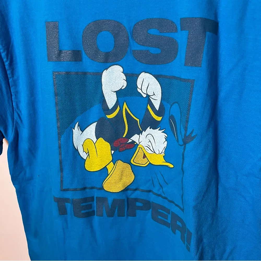Disney Parks Donald Duck "Lost Temper" T-shirt Adult size L Blue Disneyland Tee - Image 2
