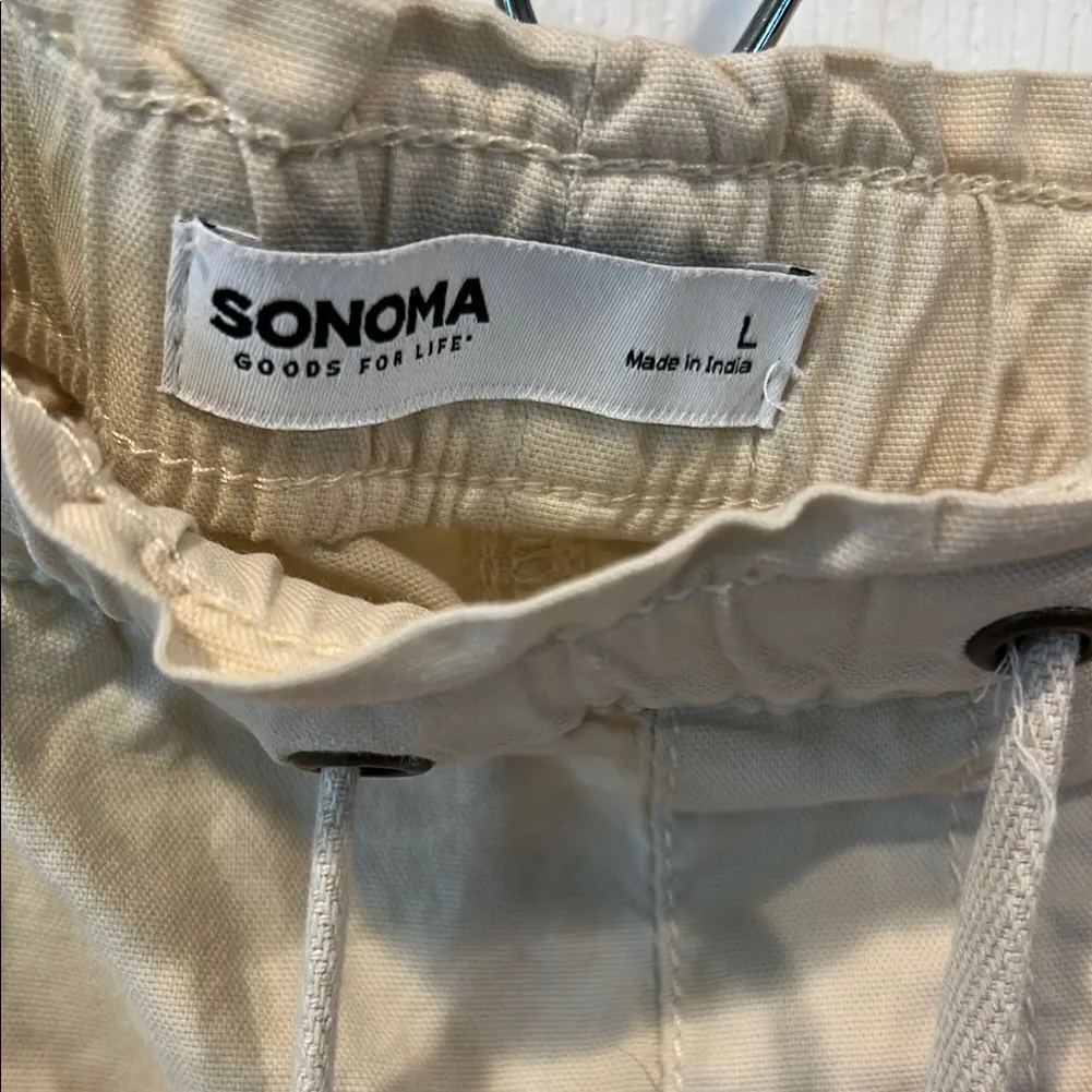 Sonoma Tan Capris Comfortable Cotton Blend - Image 2