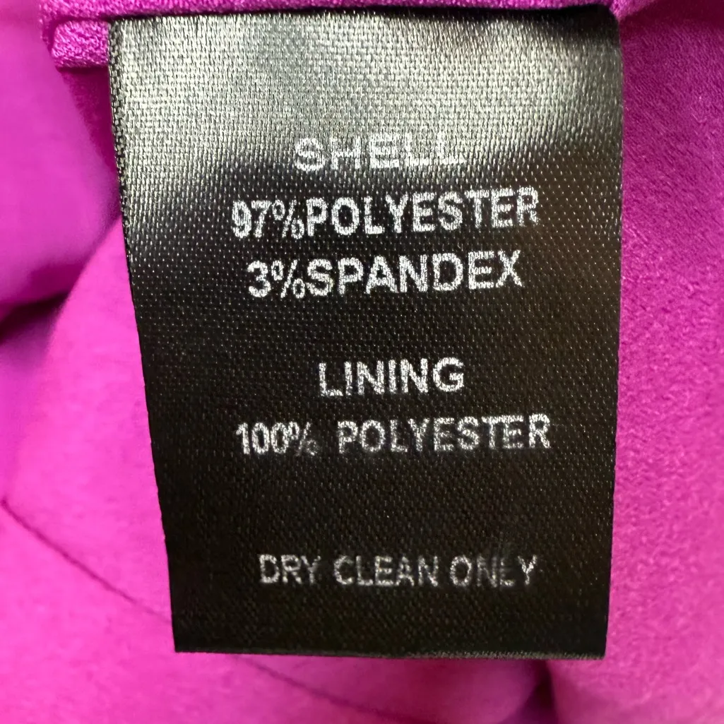 Harlyn Orchid Fit and Flare Halter Dress Plunging Drape Neckline Open Back XL Purple - Image 10