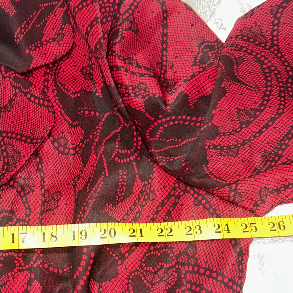 Midnight Velvet Red and Black Blazer Size 22W - Image 6