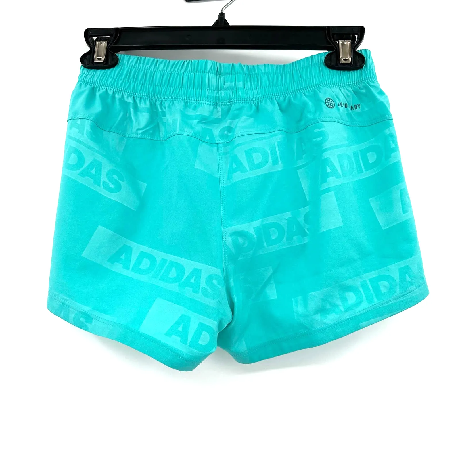 Adidas size 2XS athletic shorts new with tags blue teal green elastic waist‎ - Image 2