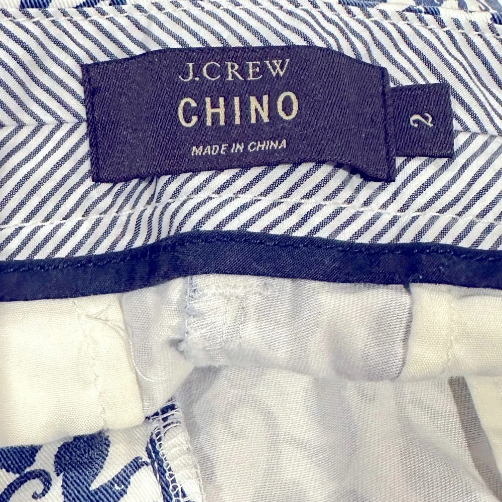 JCREW SEAHORSE CHINO BLUE WHITE COTTON SHORTS 2 - Image 6