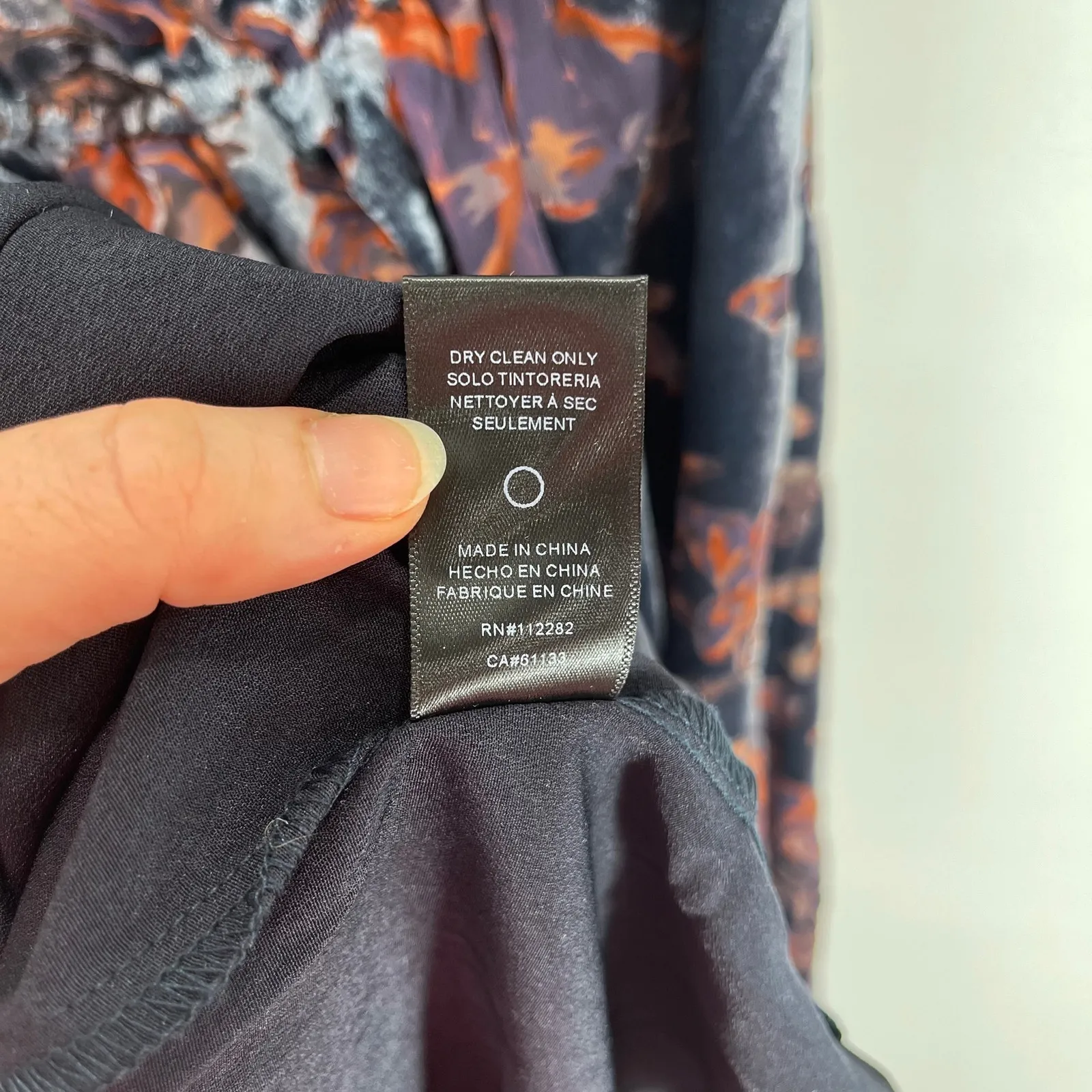 Adelyn Rae Angie Dress One Shoulder Velvet Floral Ruffle Small New With Tags - Image 7