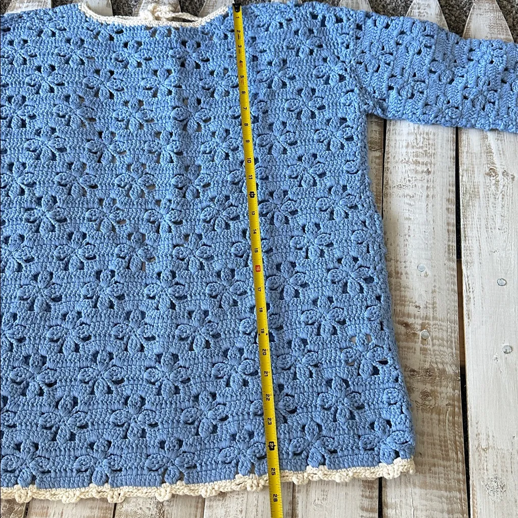 Free People Rue Crochet Tunic Size XS Hydrangea Combo New NWT - Image 4