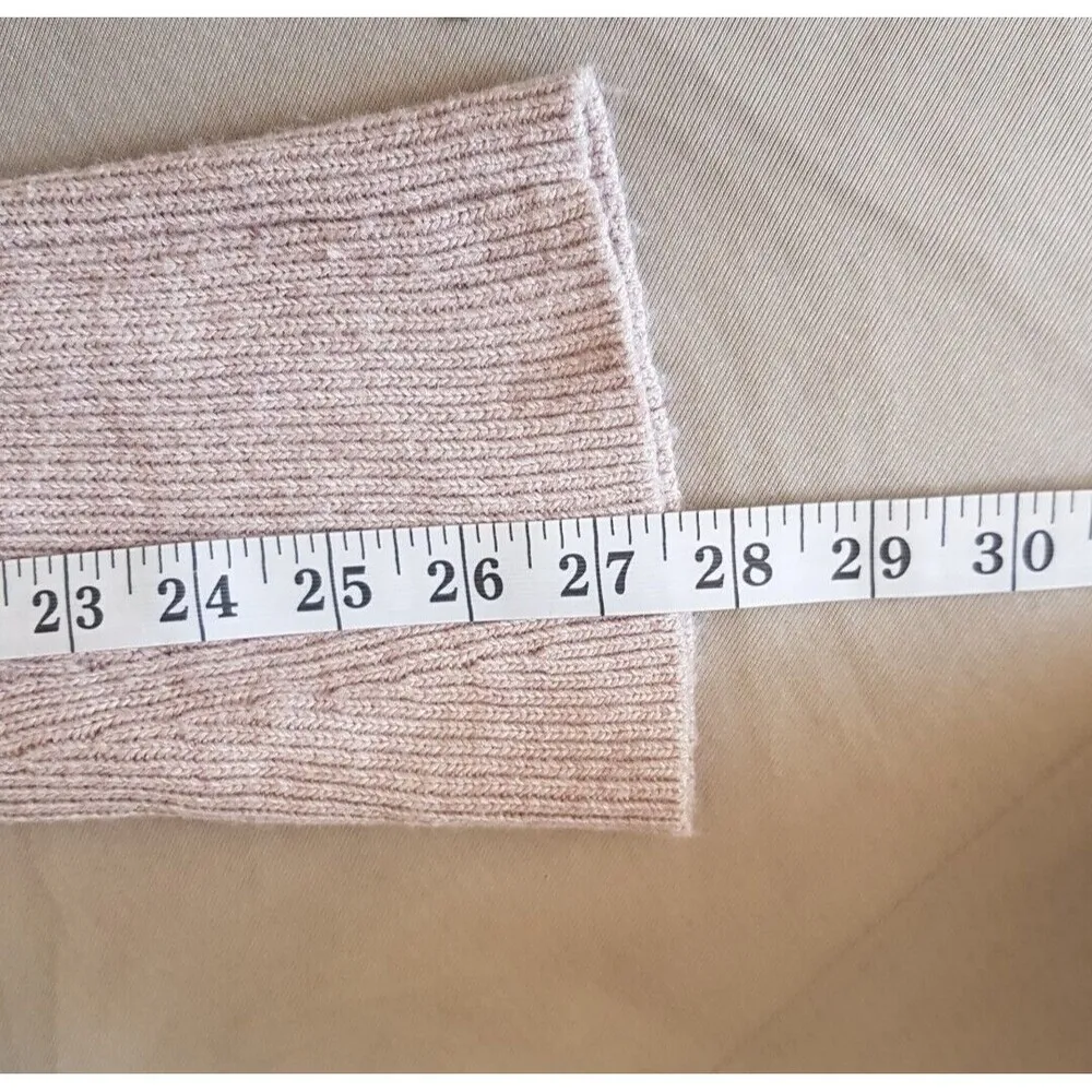 EDC Esprit Womens Sweater Cardigan Sz Small Open Ribbed Hoodie Minimalist Brown - Image 12