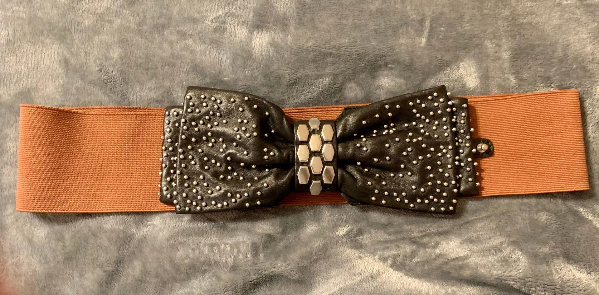 Studded Leather Bow Belt…Large - Image 2