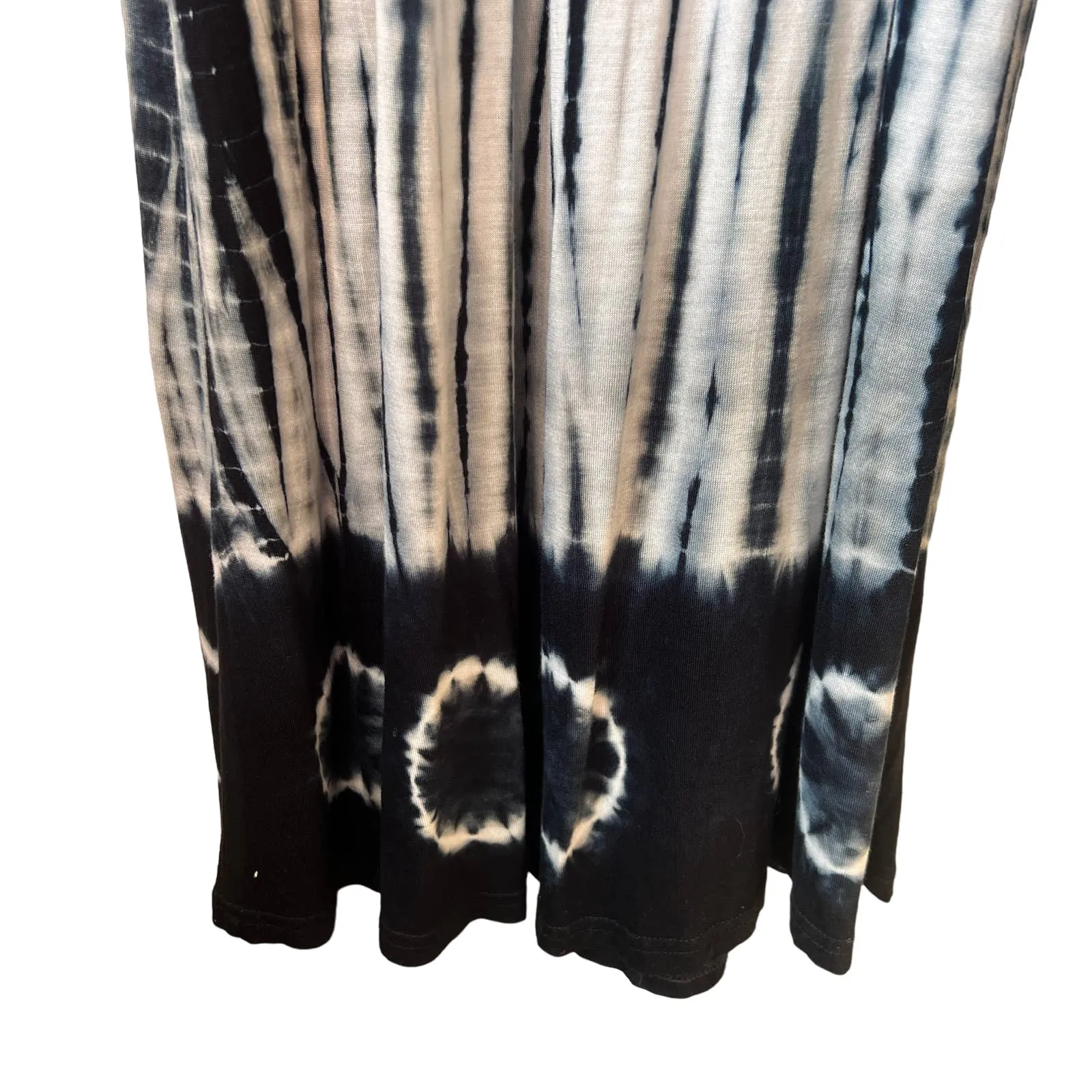 Romeo & Juliet Couture Tie-Dye Blue Sleeveless Maxi Dress Size Small - Image 12