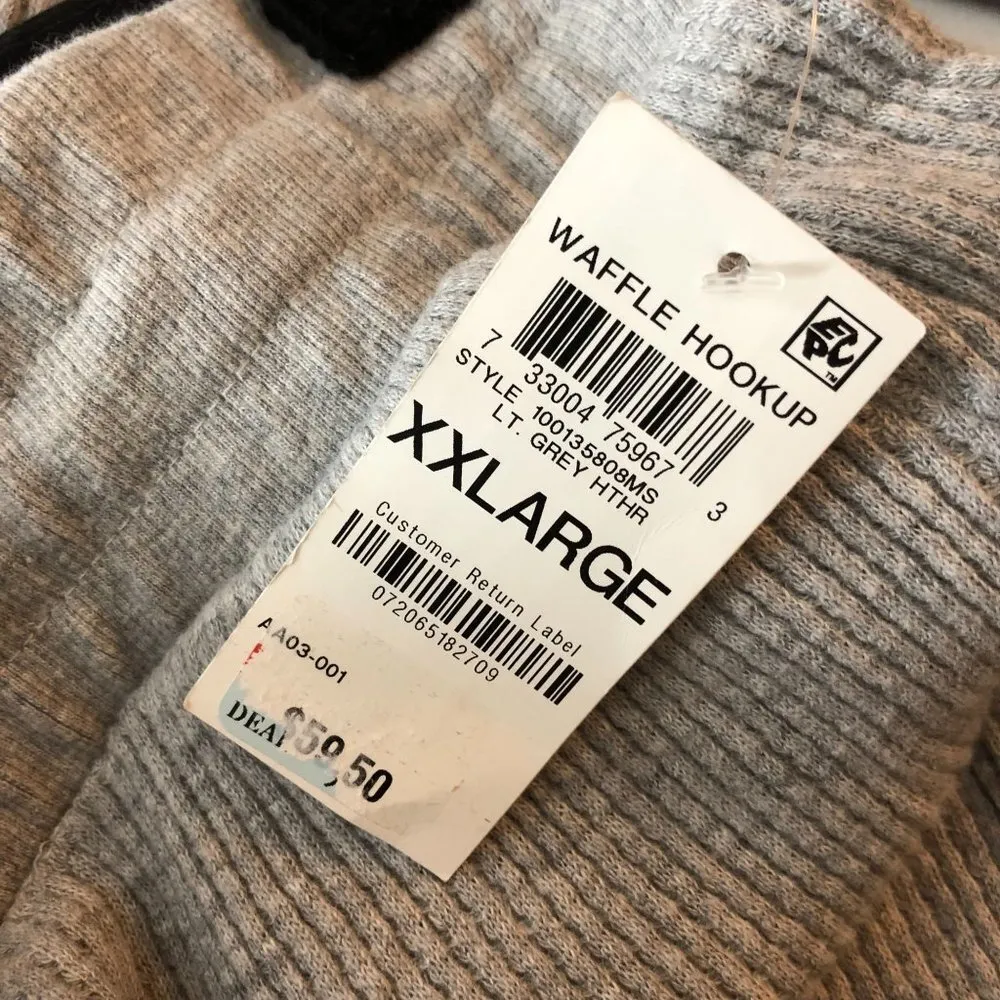 Style&Co Womens Jogger Pants Waffle Knit Thermal Drawstring Gray XXL - Image 4