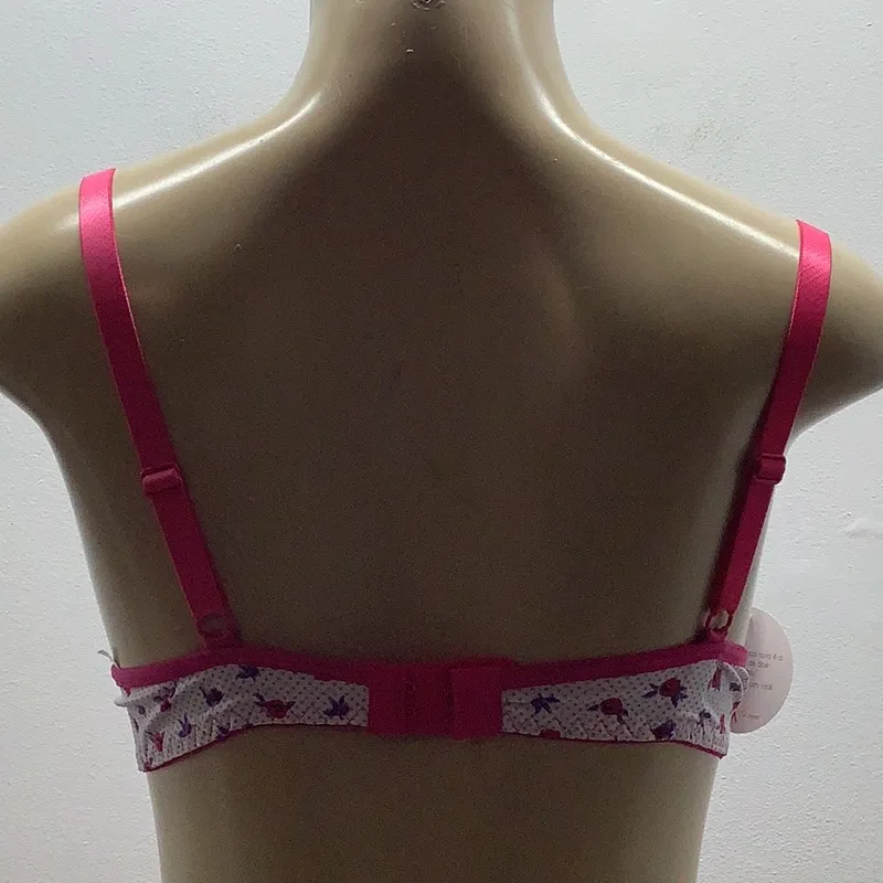 Massam Size Medium Floral Padded Underwire Bra. Made in Brazil. New with Tags White - Image 5