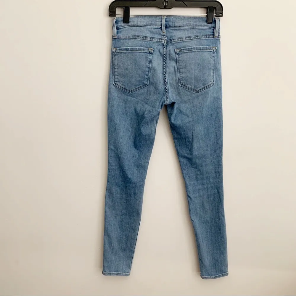 Frame Le Skinny De Jeanne Distressed Miramonte Wash Jeans Size 27 - Image 10