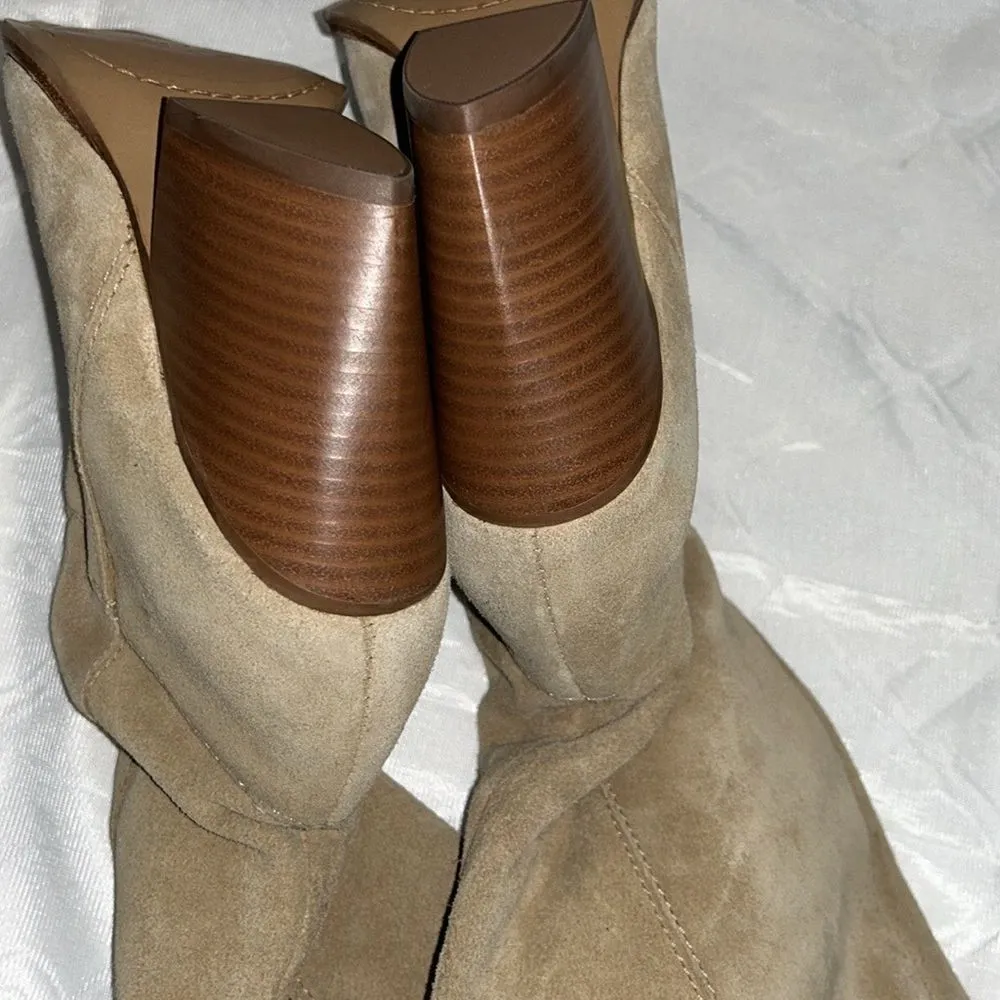 Vince Camuto Tan Tall Knee High Leather Boots(Size 6M) - Image 10