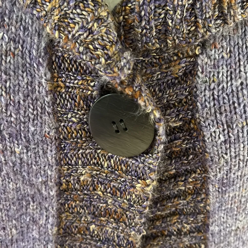 Christopher Banks Lavender Acrylic Cardigan Sweater sz S/M P Purple - Image 3