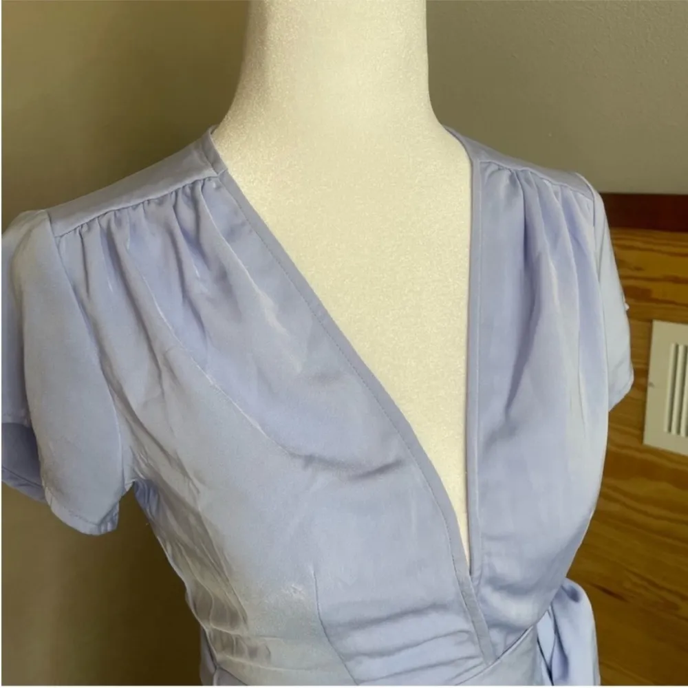 Superdown Kaia Light Blue Wrap Mini Dress Extra Small NWT - Image 6