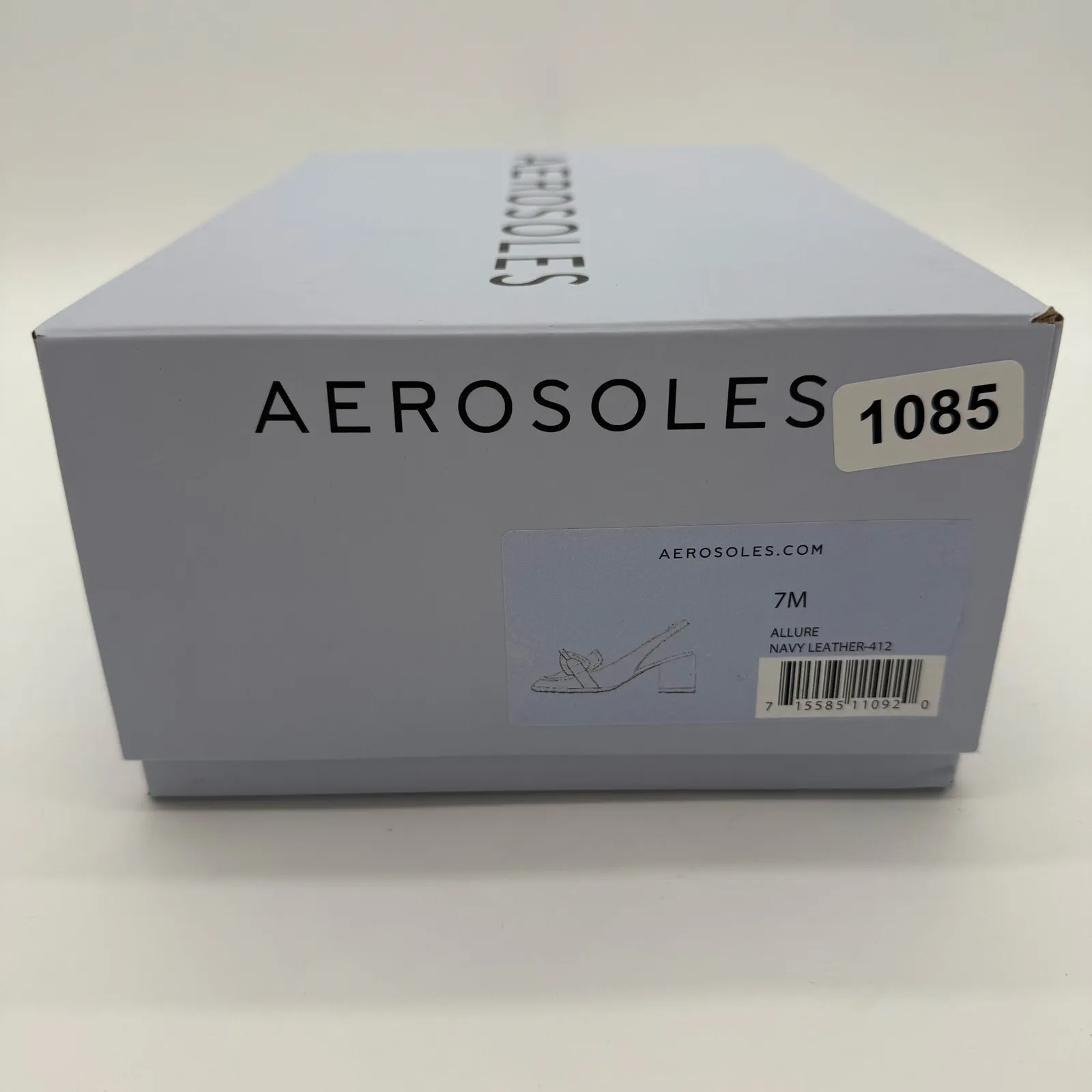 Aerosoles Allure Comfort Elegant Block Heel Slingback Old Money Navy Leather 7 - Image 6