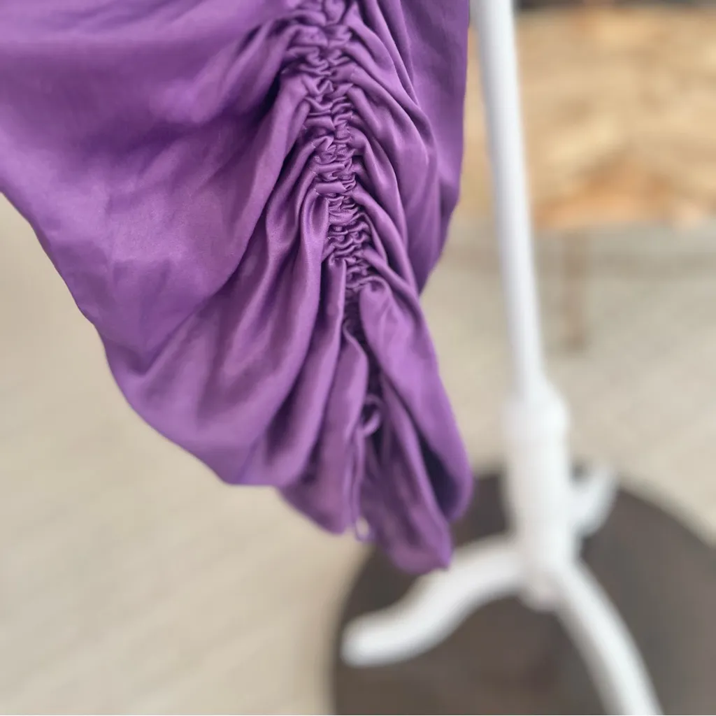 NWT Zara Dress Satin Rhinestone Strap Dress S Mini Cocktail Party Glam Holiday - Image 11