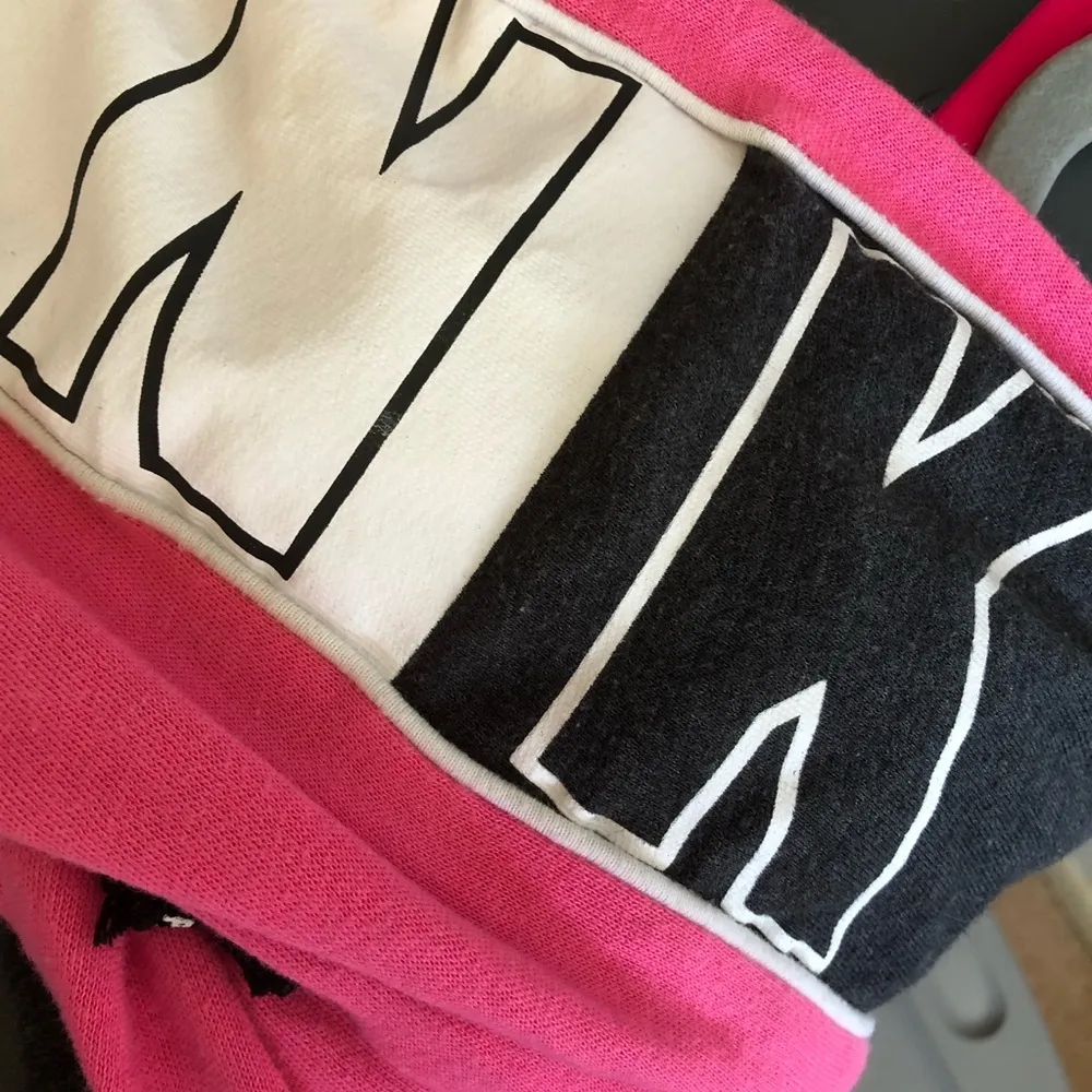 PINK Joggers Sweatpants Sweats Hot Pink w/ Logo Sz XS GUC Victoria’s Secret - Image 13