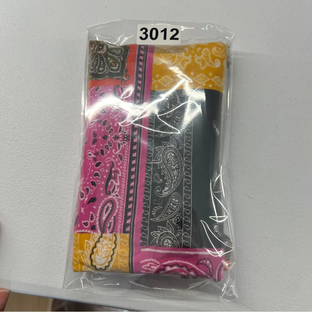 Zara Multicolor Patchwork Paisley Color Block Short Sleeve Boxy Cropped Tee S - Image 13