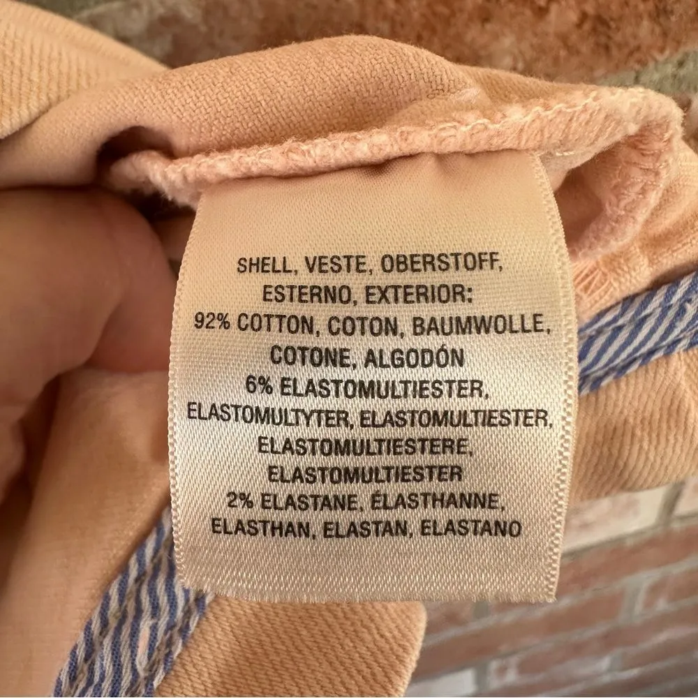 Holding Horses Anthropologie Regatta Wrap Denim Dress Pink Zip Up Women’s Size 0 - Image 7