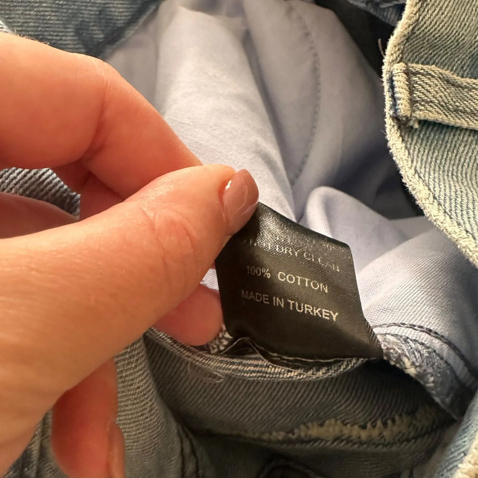 DANIELLE GUIZIO Distressed Straight Leg‎ Denim Sz 28 - Image 6