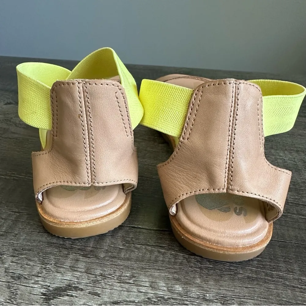 Sorel Ella II Leather Flat Sandal Sunnyside Tan Size 8 - Image 9