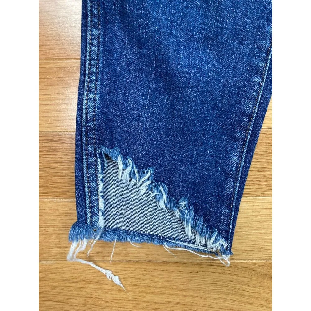 Madewell 10" High Rise Skinny Jeans Womens Size 29 Cutout Tulip Hem Style #K5232 - Image 3