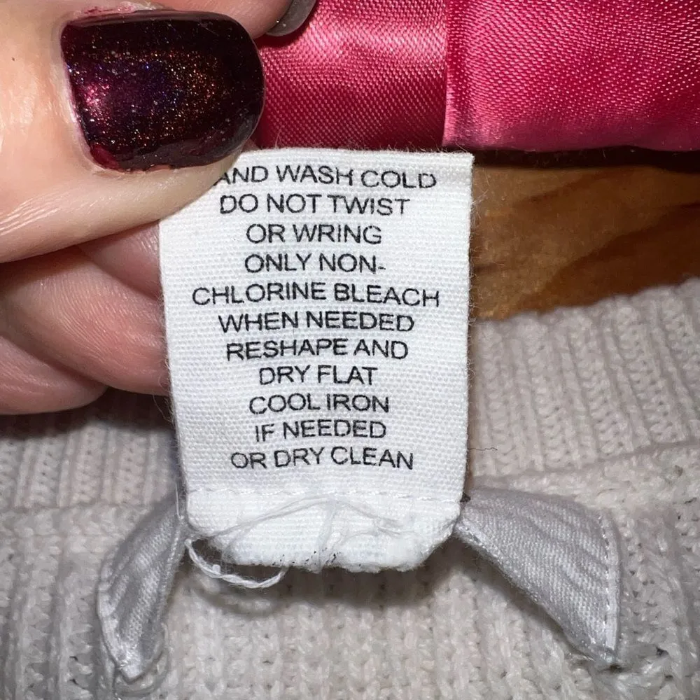 Workshop Republic Clothing cream king sleeved boatneck sweater medium - Image 6