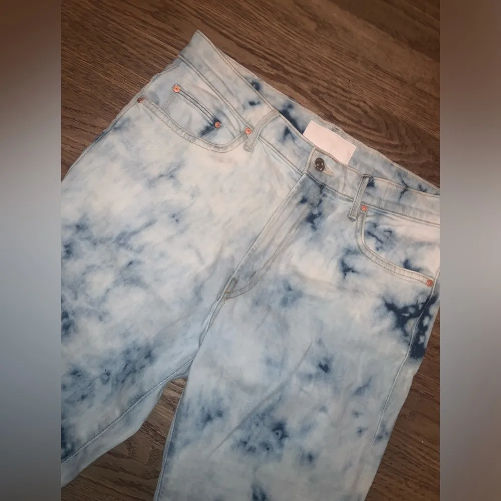 MOTHER Superior | The Insider Ankle Fray In A Tizzy Tie Dye Jeans Summer denim Blue Size 12 - Image 5