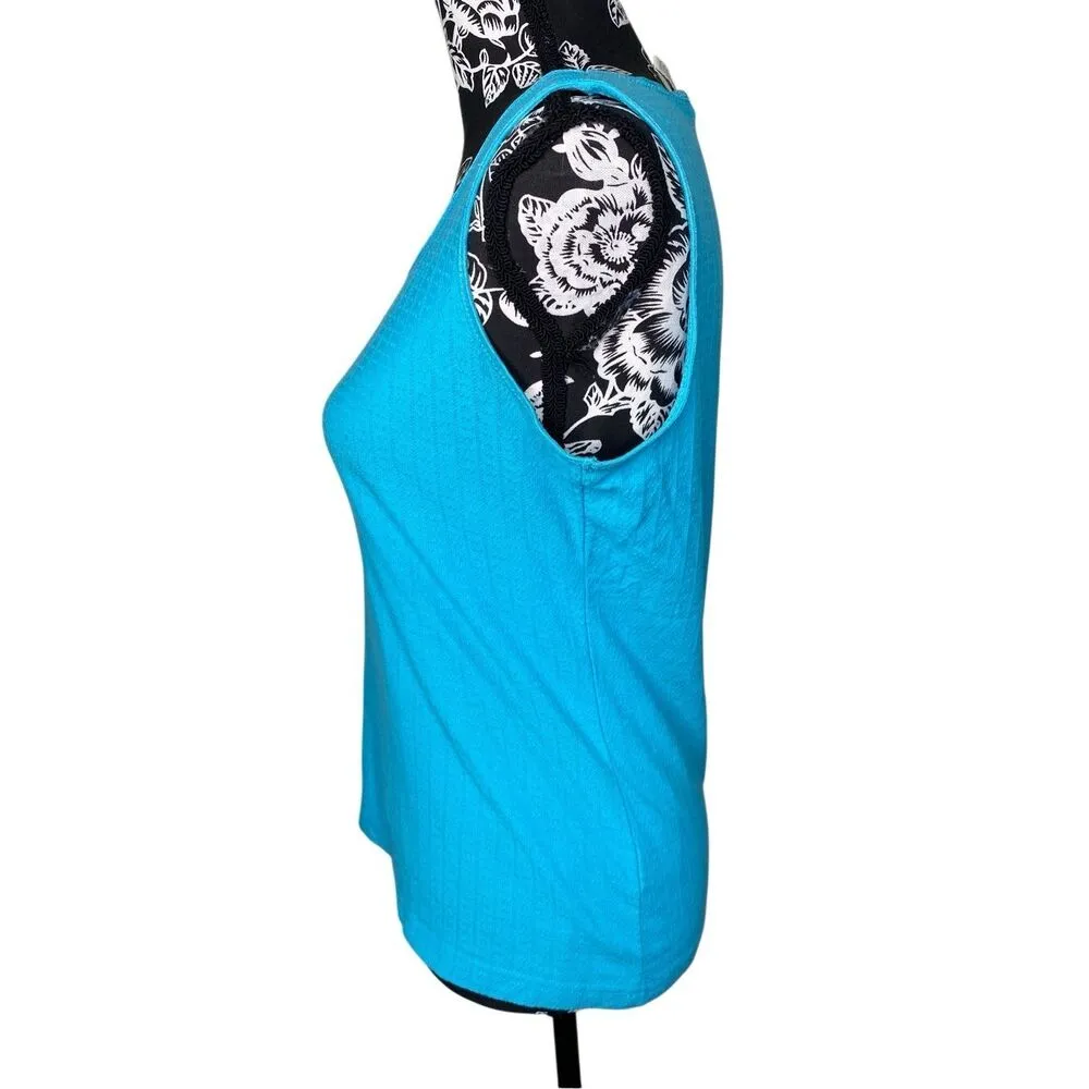 Flawed Erika Wide Strap Tank Top Everyday Casual Summer Workout Textured Work - Image 3