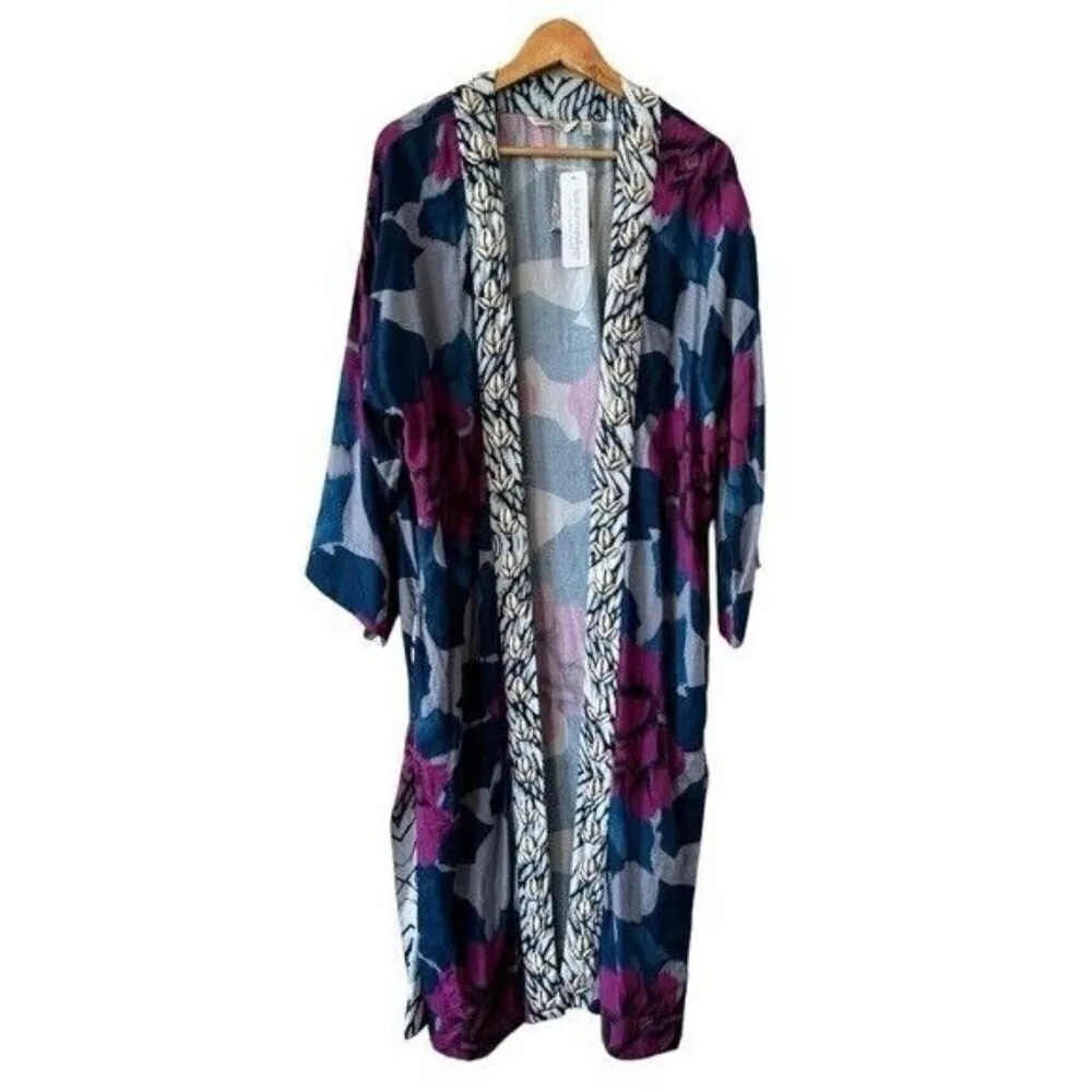 SOFT SURROUNDINGS Artika Kimono Topper Cowrie Shell Multi Color Size L/XL NEW - Image 2