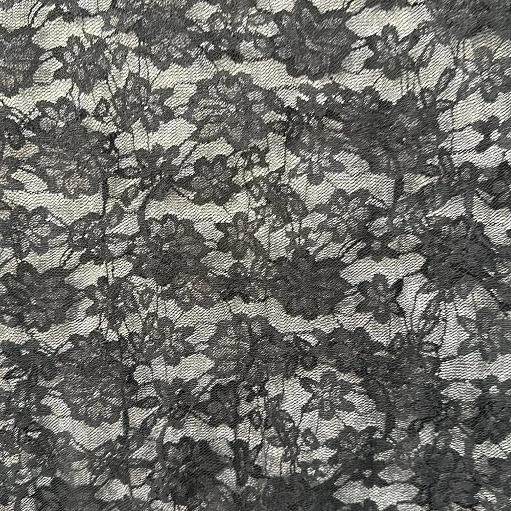 Ladies Long Sleeve Floral Lace Leotard Bodysuits Top Sz M Black Size M - Image 7