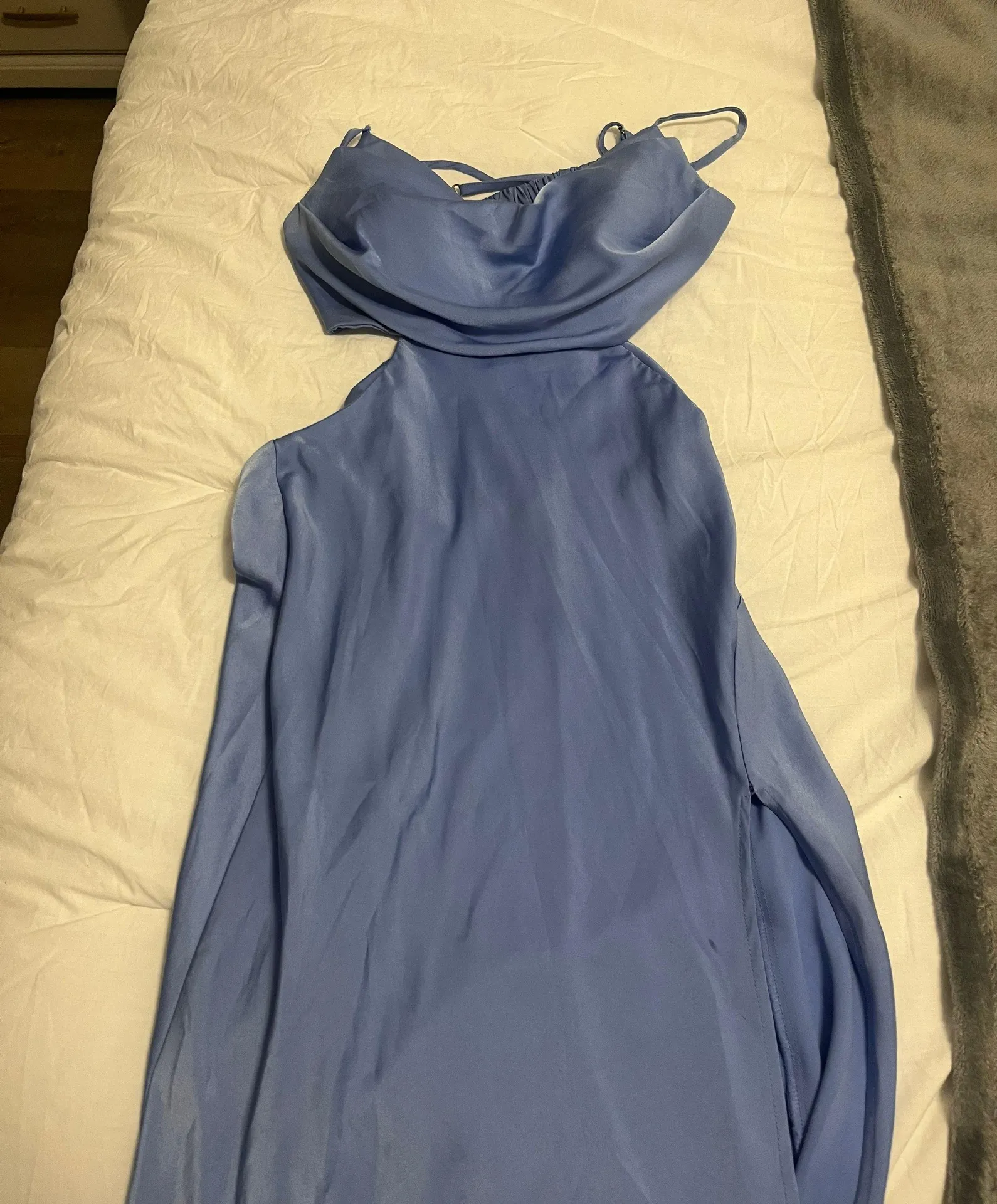 Cut Out Blue Maxi Dress - Image 3