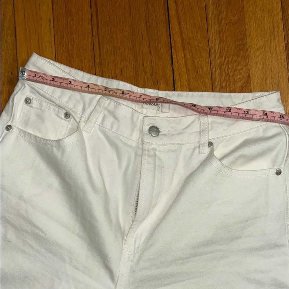 Glassons White Straight Leg Jeans High-Rise - Image 10