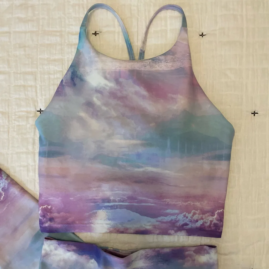 OLD NAVY Active PowerSoft Extra High-Rise Leggings & Racerback Tank Top Size S/M - Image 5